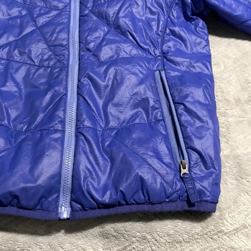 L.L. Bean Jacket Kids M 5-6: Purple/Blue Hooded Down Puffer Winter Coat
